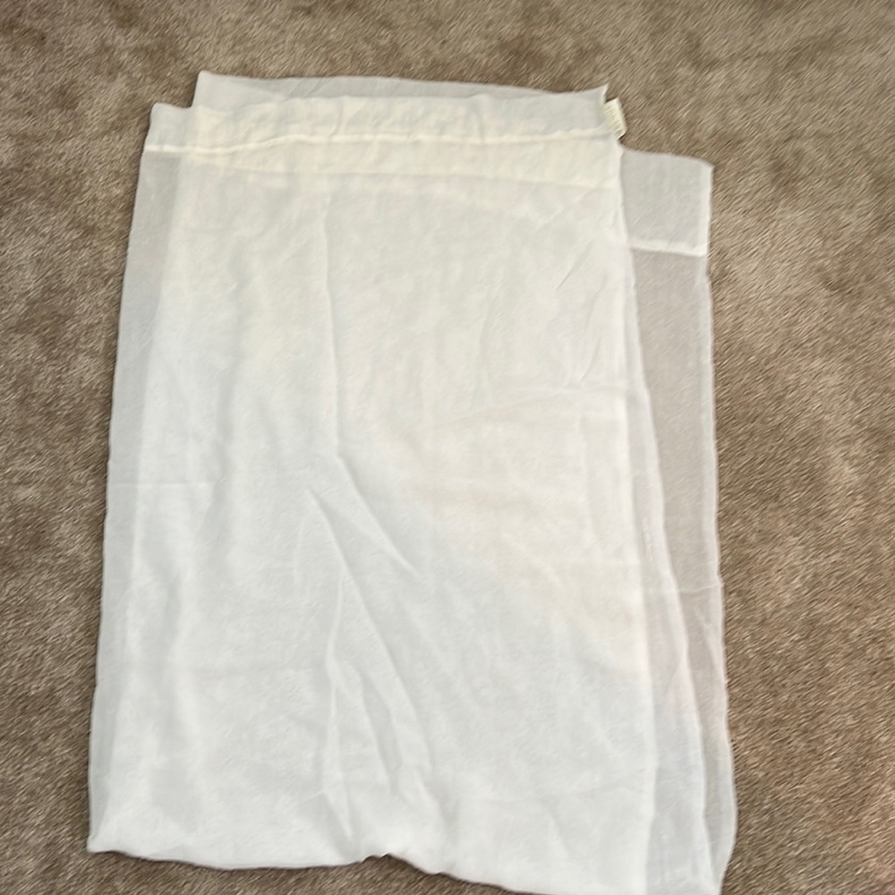 Off white sheer 2 set of curtains from JC PENNEY